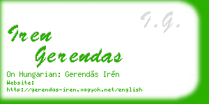 iren gerendas business card